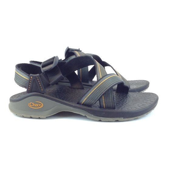 Chaco Updraft Bulloo Shadow Gray Striped Strappy Outdoor Sandals - Picture 2 of 15